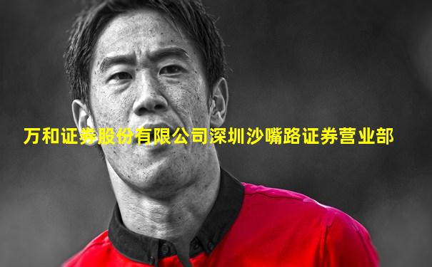 万和证券股份有限公司深圳沙嘴路证券营业部