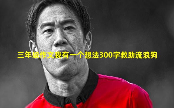 三年级作文我有一个想法300字救助流浪狗