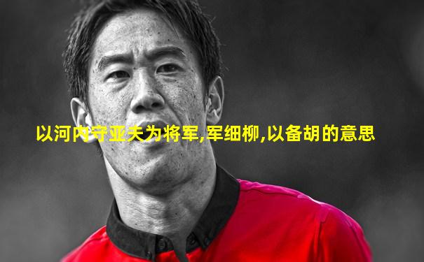 以河内守亚夫为将军,军细柳,以备胡的意思